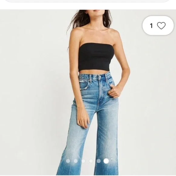 Abercrombie black tube top - Picture 3 of 5